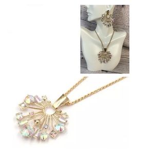 🐘 GP Dichroic Illusion Earring and Necklace Set